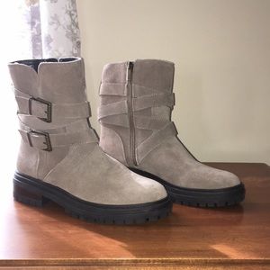 VINCE CAMUTO SUEDE MOTO BOOT